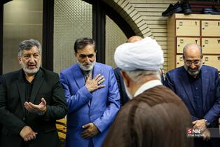 مراسم گرامیداشت شهید علی لاریجانی در مسجد بلال صدا و سیما