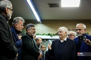 مراسم گرامیداشت شهید علی لاریجانی در مسجد بلال صدا و سیما