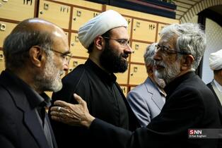 مراسم گرامیداشت شهید علی لاریجانی در مسجد بلال صدا و سیما