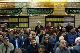 مراسم گرامیداشت شهید علی لاریجانی در مسجد بلال صدا و سیما