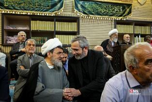 مراسم گرامیداشت شهید علی لاریجانی در مسجد بلال صدا و سیما