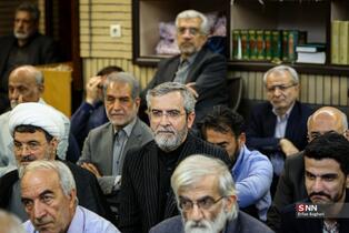 مراسم گرامیداشت شهید علی لاریجانی در مسجد بلال صدا و سیما
