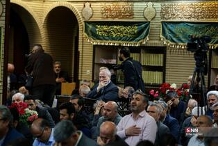 مراسم گرامیداشت شهید علی لاریجانی در مسجد بلال صدا و سیما