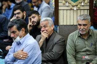 مراسم گرامیداشت شهید علی لاریجانی در مسجد بلال صدا و سیما