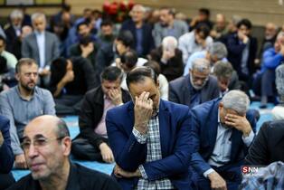 مراسم گرامیداشت شهید علی لاریجانی در مسجد بلال صدا و سیما