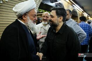 مراسم گرامیداشت شهید علی لاریجانی در مسجد بلال صدا و سیما