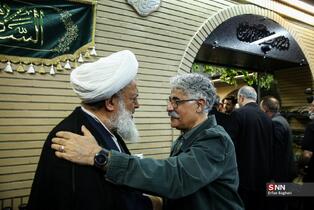 مراسم گرامیداشت شهید علی لاریجانی در مسجد بلال صدا و سیما