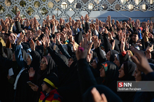 اجتماع مردمی عید بزرگ بیعت در میدان امام حسین(ع)