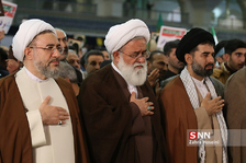 آیت الله سید احمد علم الهدی امام جمعه مشهد و آیت الله محسن اراکی دبیر کل مجمع جهانی تقریب مذاهب