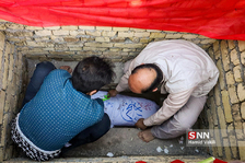تشییع و تدفین 2 شهید گمنام در دانشگاه فرهنگیان اصفهان