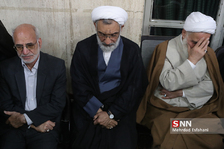 حجت‌الاسلام والمسلمین علی اکبر ناطق نوری عضو مجمع تشخیص مصلحت نظام و حجت‌الاسلام والمسلمین مصطفی پور محمدی وزیر سابق دادگستری
