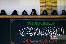  مرثیه سرایی آیت الله سید جعفر سیدان در مدرسه آیت الله خوئی مشهد مقدس