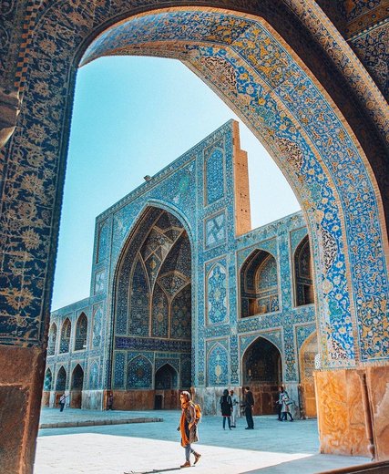 شکوه خیره‌کننده معماری در مسجد امام اصفهان