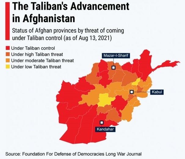 آخرین وضعیت افغانستان | جمعه  ۱۳ آگوست ۲۰۲۱ / ۲۲ مرداد ۱۴۰۰