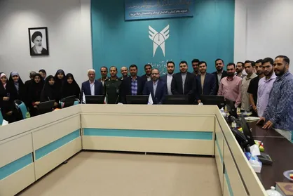 آیین تکریم و معارفه مسئول حوزه&zwnj;ی بسیج دانشجویی دانشگاه آزاد اسلامی واحد شهر قدس در سالن جلسات امام خمینی (ره) برگزار شد