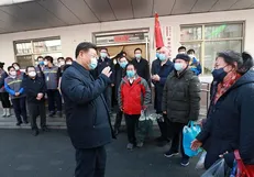 رییس جمهوری چین به دل کانون اصلی کرونا زد