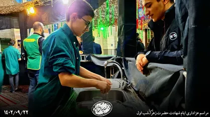 اجتماع ۱۰ هزار نفری فاطمیون در خیابان شوش منطقه ۱۵