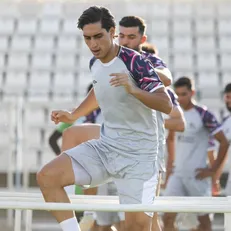 بازیکن اسبق پرسپولیس و استقلال در تمرینات تراکتور
