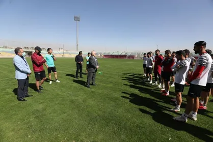 حسین کلانی در تمرین پرسپولیس: هنوز هم امید اول قهرمانی هستید