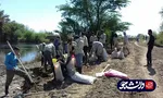 جهادگران بسیج دانشجویی دانشگاه آزاد اهواز اقدام به ترمیم سیل بند روستای هوفل سیدناصر کردند