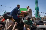 تشییع ۲ شهید حادثه تروریستی حرم شاهچراغ(ع)
پیکر مطهر شهدای حادثه تروریستی حرم شاهچراغ (ع) ساعت ۹ صبح چهارشنبه ۲۵ مرداد۱۴۰۲ از میدان شهدا تا حرم مطهر احمد بن موسی شاهچراغ (ع) شیراز تشییع شد.