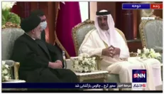 استقبال رسمی از حجت الاسلام رئیسی در فرودگاه دوحه قطر