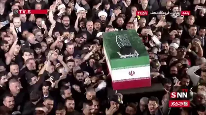 خیل عظیم جمعیت با دلی آکنده از عشق و ایمان، برای استقبال از پیکر مطهر رهبر شهید به فرودگاه آمدند