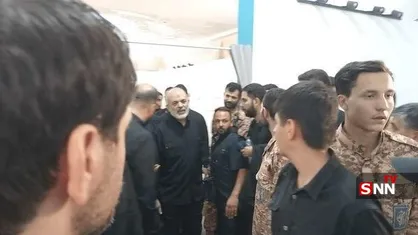 بازدید سردار وحیدی از بیمارستان موقت مصلی تهران