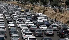 ترافیک سنگین در آزادراه قزوین-کرج-تهران