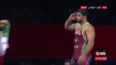 سلام نظامی هادی ساروی به پرچم مقدس کشورمان