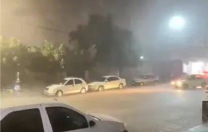 بارش شدید باران در هفتکل خوزستان