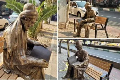 جانمایی تندیس نیمکت&zwnj;نشین مشاهیر و مفاخر شعر و ادب فارسی