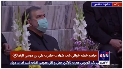 حضور محسن رضایی، معاون اقتصادی رئیس جمهور در مراسم خطبه خوانی