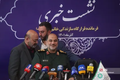 نشست خبری فرمانده قرارگاه سازندگی خاتم الانبیاء (ص)