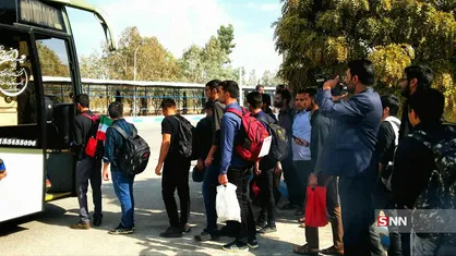 کاروان پیاده روی اربعین دانشجویان دانشگاه صنعتی سیرجان به کربلا اعزام شدند