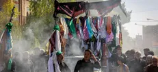 گلستان در تاسوعای حسینی و شب عاشورا غرق عزا و ماتم است + فیلم