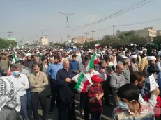 راهپیمایی مردم اهواز در محکومیت حادثه تروریستی شیراز + تصاویر