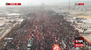 ببینید| تصاویر هوایی از جمعیت حاضر در تشییع پیکر رهبر شهید که انتها ندارد
