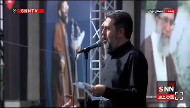 فریادهای‌مان «یا لثارات الحسین» است/ شعرخوانی احمد بابایی در آیین وداع با پیکر مطهر رهبر شهید انقلاب + فیلم