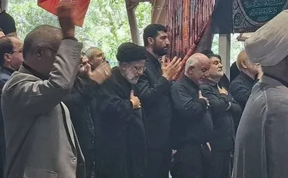 حضور رئیسی در اجتماع عزاداران حسینی در نماز جمعه
