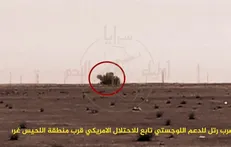 لحظه انفجار کامیون ارتش آمریکا در عراق +فیلم