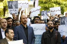 اعلام انزجار دانشگاهیان دانشگاه علم‌وصنعت از یاوه‌گویی‌های ترامپ/ پرچم آمریکا به آتش کشیده شد+ عکس