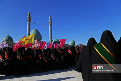 صبحگاه مشترک نیروهای مسلح در مسجد مقدس جمکران