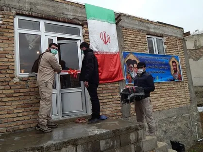 ساخت خانه محرومان در شهرستان هوراند به همت بسیج دانشجویی دانشگاه آزاد تبریز