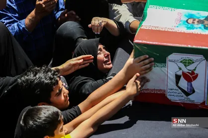 مراسم تشییع پیکر مطهر شهید اقتدار &laquo;سید حسن حسین نژاد&raquo; در مشهد