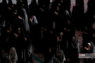 نماز عید قربان در حرم بانوی کرامت