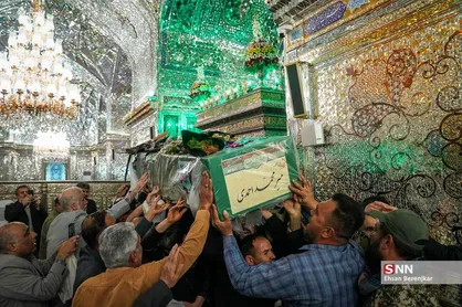 تشییع پیکر شهید مدافع حرم، &laquo;میرمحمد احمدی&raquo; در شیراز