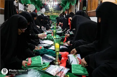 آغاز دوخت ۹ هزار دست لباس شیرخوارگان حسینی در خیاط‌خانه حضرت رضا (ع)