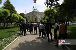 تجمع دانشجویان دانشگاه علم و صنعت در اعتراض به خروج آمریکا از برجام