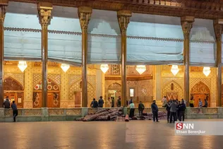 حرم مطهر شاهچراغ(ع) ساعاتی پس از حمله تروریستی